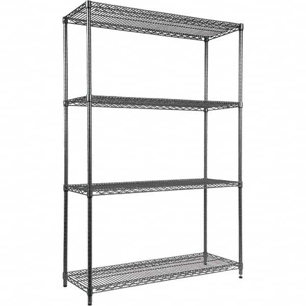 ALERA - 5,000 Lb Capacity 4 Shelf Wire Shelving - Starter Unit - Exact Industrial Supply