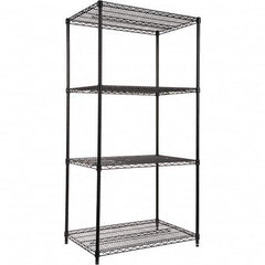 ALERA - 4,000 Lb Capacity 4 Shelf Wire Shelving - Starter Unit - Exact Industrial Supply