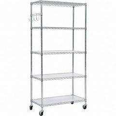 ALERA - 3,000 Lb Capacity 5 Shelf Wire Shelving - Starter Unit - Exact Industrial Supply