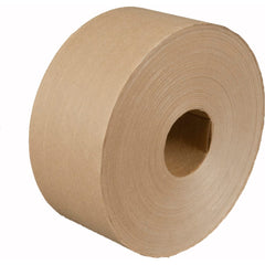 3M - Packing Tape; Tape Type: Packaging ; Color: Natural ; Adhesive Material: Water Activated ; Width (Inch): 3 ; Length: 450' ; Material Type: Paper - Exact Industrial Supply