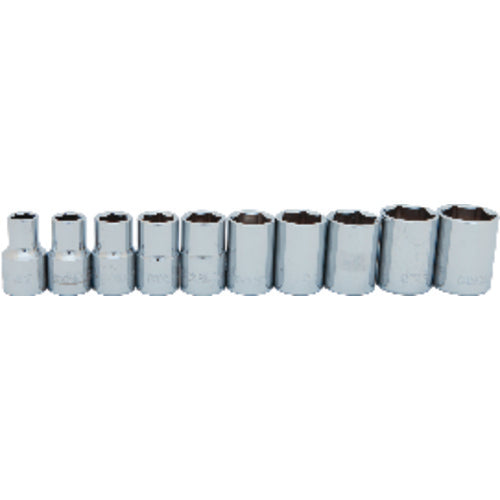 1/2″ 10PC SOCKET SET 6PT - Exact Industrial Supply