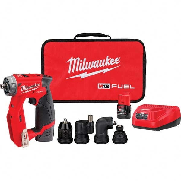 Milwaukee Tool - Cordless Screwdrivers Voltage: 12.0 Handle Type: Pistol Grip - Exact Industrial Supply