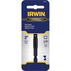 Irwin - 1/4" Hex Impact Socket Adapter - Exact Industrial Supply