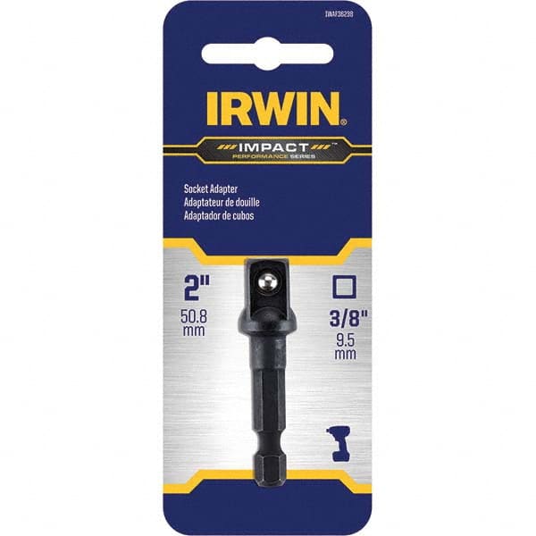 Irwin - 3/8" Hex Impact Socket Adapter - Exact Industrial Supply