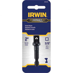 Irwin - 3/8" Hex Impact Socket Adapter - Exact Industrial Supply