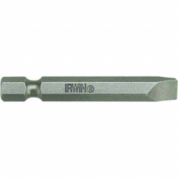 Irwin - #6-8 Slotted Screw Slotted Bit - Exact Industrial Supply