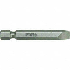 Irwin - #6-8 Slotted Screw Slotted Bit - Exact Industrial Supply