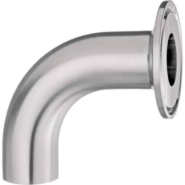 Value Collection - Sanitary Stainless Steel Pipe Fittings Type: 90 Elbow Style: Quick-Clamp to Butt Weld - Exact Industrial Supply