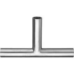 Value Collection - Sanitary Stainless Steel Pipe Fittings Type: Tee Style: Butt Weld - Exact Industrial Supply