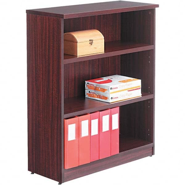 ALERA - Bookcases Height (Inch): 39-3/4 Color: Mahogany - Exact Industrial Supply
