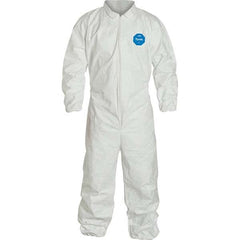 Dupont - Pack of (25), Size 3XL White Tyvek General Purpose Coveralls - Exact Industrial Supply