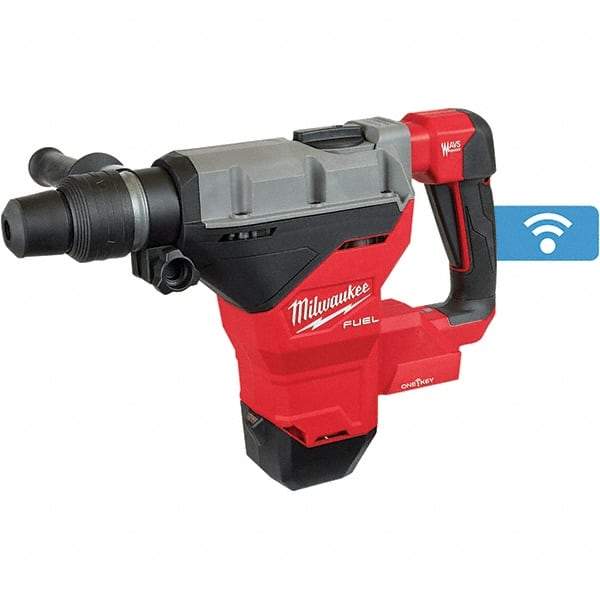 Milwaukee Tool - 18 Volt 1-3/4" SDS Max Chuck Cordless Rotary Hammer - 2900 BPM, 380 RPM, Reversible - Exact Industrial Supply