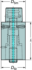 C63910163140A ADAPTER CAPTO - Exact Industrial Supply