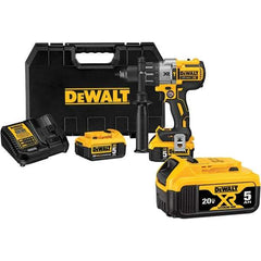 DeWALT - 20 Volt 1/2" Keyless Chuck Cordless Hammer Drill - 0 to 38,250 BPM, 0 to 2,000 RPM, Reversible - Exact Industrial Supply