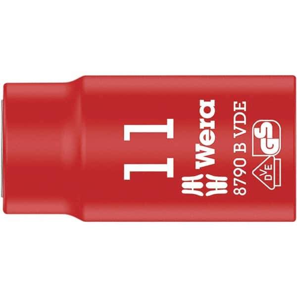 Wera - 3/8" Drive, Standard Hand Socket - Exact Industrial Supply