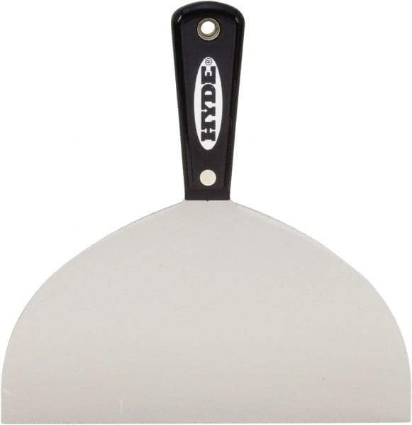 Hyde Tools - 8" Wide Flexible Blade Carbon Steel Joint Knife - Flexible, Nylon Handle - Exact Industrial Supply