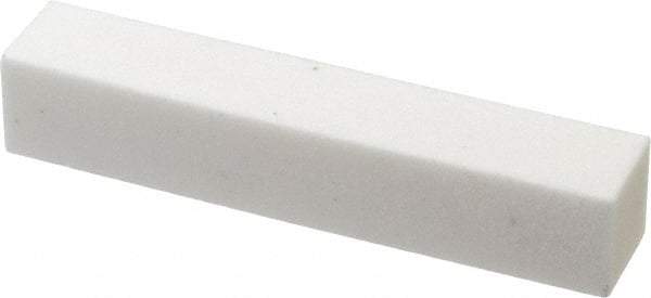 Norton - 80 Grit Aluminum Oxide Square Dressing Stick - 4 x 3/4 x 3/4, Medium Grade, Vitrified Bond - Exact Industrial Supply