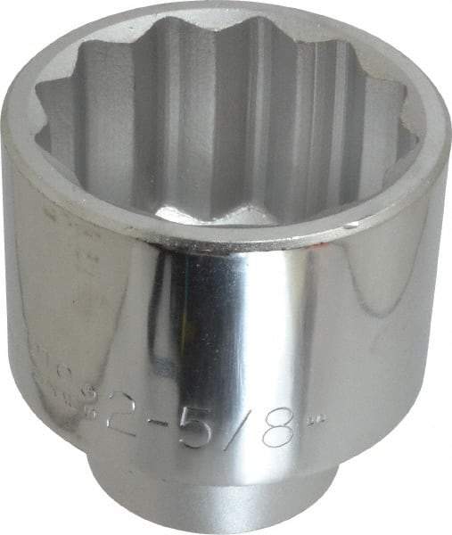 Proto - 2-5/8", 1" Drive, Standard Hand Socket - 12 Points, 4-1/8" OAL - Exact Industrial Supply