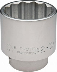 Proto - 2-3/4", 1" Drive, Standard Hand Socket - 12 Points, 4-7/16" OAL - Exact Industrial Supply