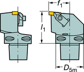 C6-TLER-45065-3 Capto® and SL Turning Holder - Exact Industrial Supply