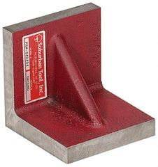 Suburban Tool - 10" Wide x 10" Deep x 10" High Cast Iron Precision-Ground Angle Plate - Standard Plate, Flat Surface, Double Web, 1" Thick, Single Plate - Exact Industrial Supply