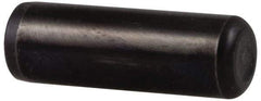 Holo-Krome - 3/8" Diam x 1-1/2" Pin Length 4000 Alloy Steel Oversized Dowel Pin - Black Luster Finish, C 47-58 & C 60 (Surface) Hardness, 1 Beveled & 1 Rounded End - Exact Industrial Supply