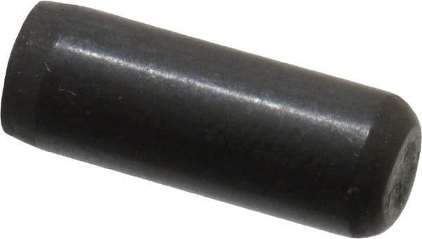 Holo-Krome - 3/16" Diam x 1/2" Pin Length 4000 Alloy Steel Oversized Dowel Pin - Black Luster Finish, C 47-58 & C 60 (Surface) Hardness, 1 Beveled & 1 Rounded End - Exact Industrial Supply