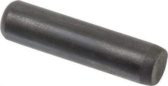 Holo-Krome - 1/4" Diam x 1" Pin Length 4000 Alloy Steel Oversized Dowel Pin - Black Luster Finish, C 47-58 & C 60 (Surface) Hardness, 1 Beveled & 1 Rounded End - Exact Industrial Supply