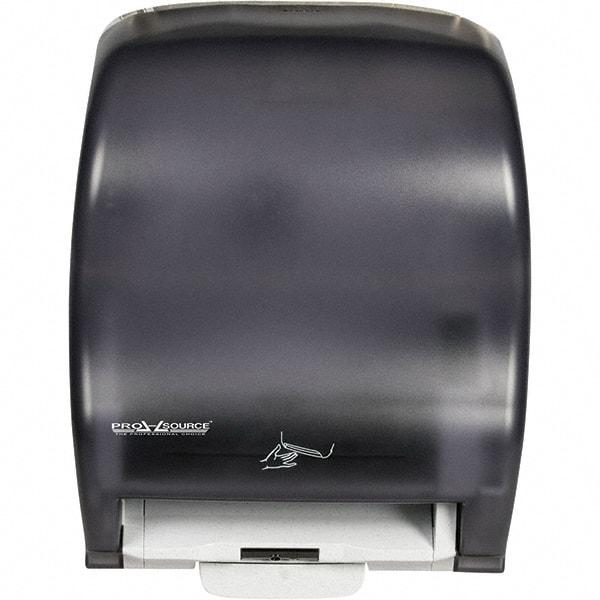 PRO-SOURCE - Hands Free, Plastic Paper Towel Dispenser - 1 Roll 8", Black - Exact Industrial Supply