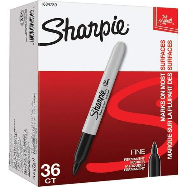 Sharpie - Markers & Paintsticks Type: Permanent Color: Black - Exact Industrial Supply