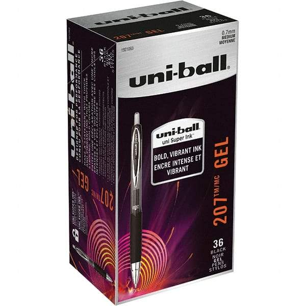 Uni-Ball - Pens & Pencils Type: Retractable Gel Color: Black - Exact Industrial Supply