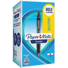 Paper Mate - Pens & Pencils Type: Retractable Gel Color: Black - Exact Industrial Supply