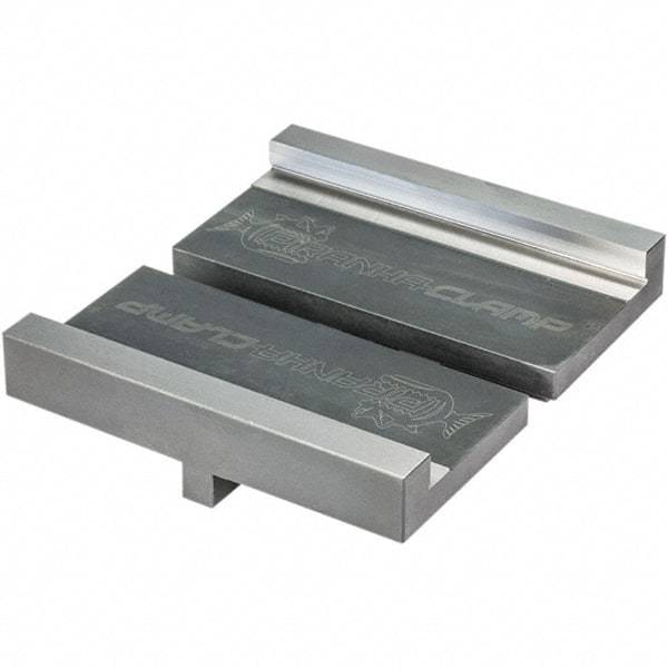 Piranha Clamp - Vise Jaw Sets Jaw Width (mm): 25.00 Set Type: Standard - Exact Industrial Supply