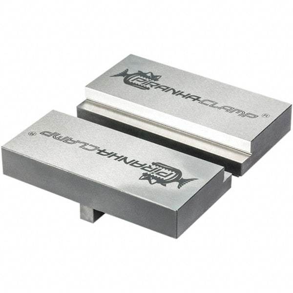 Piranha Clamp - Vise Jaw Sets Jaw Width (mm): 50.00 Set Type: Quick Change Jaw System - Exact Industrial Supply