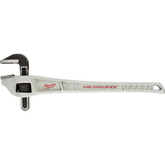 Pipe Wrench: 24″ OAL, Aluminum 3″ Max Pipe Capacity