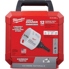 Milwaukee Tool - Hole Saw Kits Minimum Saw Diameter (Inch): 7/8 Maximum Saw Diameter (Inch): 2-1/2 - Exact Industrial Supply