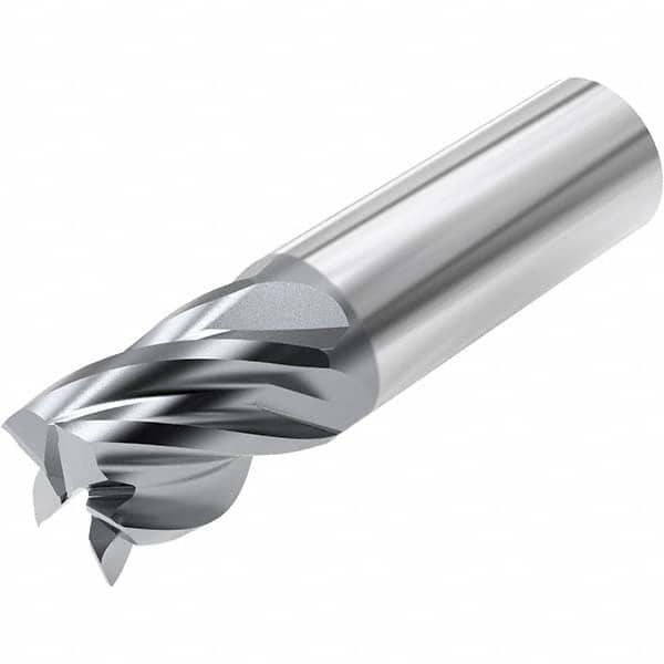 Niagara Cutter - 5/8", 2-1/8" LOC, 5/8" Shank Diam, 4" OAL, 5 Flute, Solid Carbide Square End Mill - Exact Industrial Supply