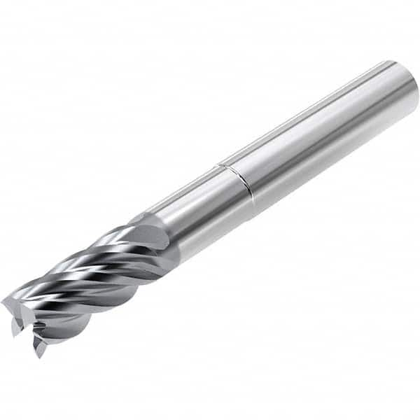 Niagara Cutter - 3/8", 3/4" LOC, 3/8" Shank Diam, 3" OAL, 5 Flute, Solid Carbide Square End Mill - Exact Industrial Supply