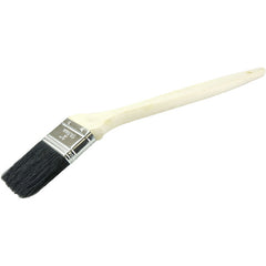 2″ Bent Radiator Brush, Black Bristle, 2-1/4″ Bristle Length, Wood Handle - Exact Industrial Supply