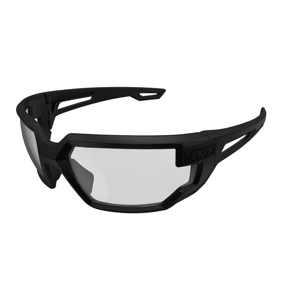 Safety Glasses; Type: Safety; Frame Style: Full-Framed; Lens Coating: Anti-Fog; Scratch Resistant; Frame Color: Black; Lens Color: Clear; Lens Material: Polycarbonate; Size: One Size; Glasses Style: Wraparound; Temple Color: Black; Temple Type: Contoured;