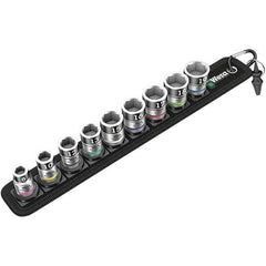 Wera - Hex & Torx Bit Socket Sets Type: Hex Bit Socket Set Drive Size: 3/8 - Exact Industrial Supply