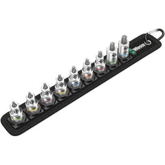 Wera - Hex & Torx Bit Socket Sets Type: Torx Bit Socket Set Drive Size: 3/8 - Exact Industrial Supply