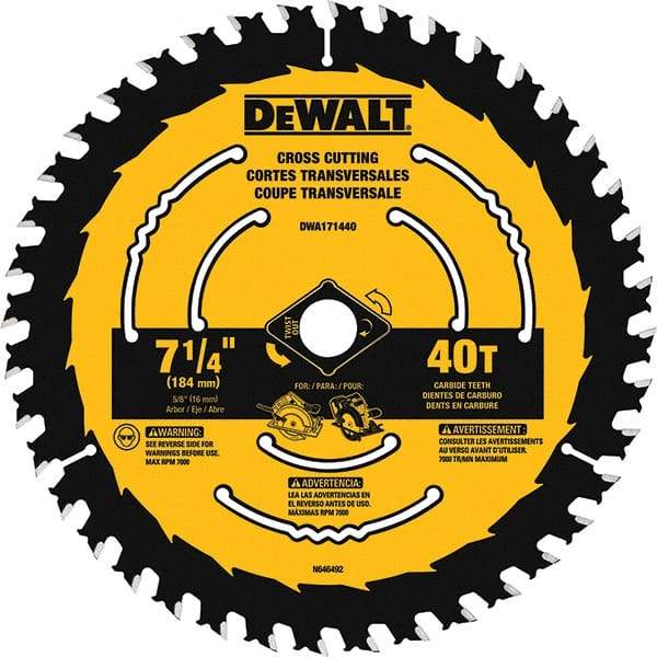 DeWALT - Wet & Dry-Cut Saw Blades   Blade Diameter (Inch): 8-1/4    Blade Material: Tungsten Carbide-Tipped - Exact Industrial Supply