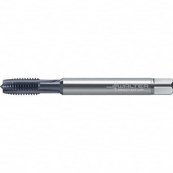 Spiral Point Tap: 1/4-28, UNF, 3 Flutes, Gunnose, 2B, High Speed Steel, TiCN Finish 0.591″ Thread Length, 3.15″ OAL, Right Hand, Series 23217