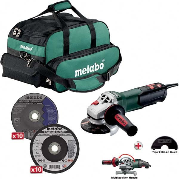 Metabo - Angle & Disc Grinders Type of Power: Corded Wheel Diameter (Inch): 4-1/2 - Exact Industrial Supply