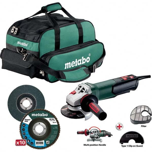 Metabo - Angle & Disc Grinders Type of Power: Corded Wheel Diameter (Inch): 4-1/2 - Exact Industrial Supply