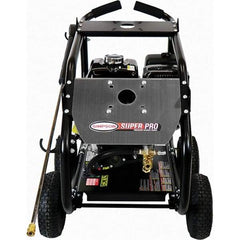 Simpson - Gas, 12 hp, 4,400 psi, 4 GPM, Cold Water Pressure Washer - AAA Triplex, 50' x 3/8" Hose - Exact Industrial Supply