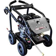 Simpson - Gas, 7.9 hp, 4,000 psi, 3.5 GPM, Cold Water Pressure Washer - AAA Triplex, 50' x 3/8" Hose - Exact Industrial Supply