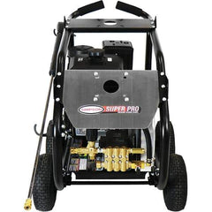Simpson - Gas, 12 hp, 4,400 psi, 4 GPM, Cold Water Pressure Washer - AAA Triplex, 50' x 3/8" Hose - Exact Industrial Supply