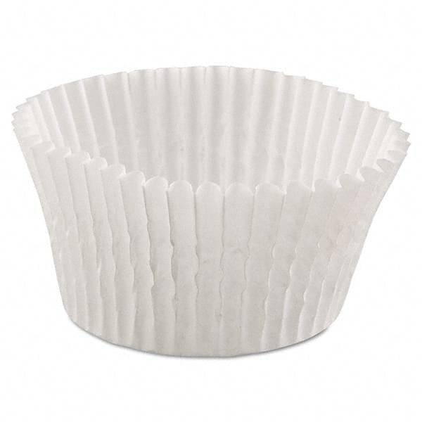 Hoffmaster - Fluted Bake Cups, 4 1/2 Diam x 1 1/4h, White, 500/Pack, 20 Pack/Carton - Exact Industrial Supply